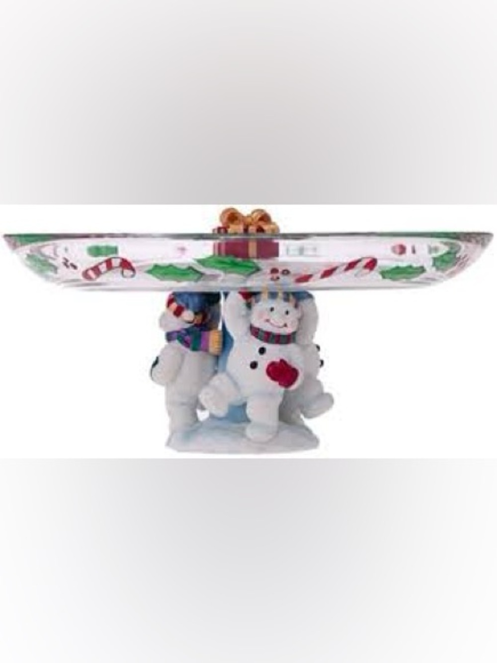 Gorham Winter Follies Snowman Trio Platter